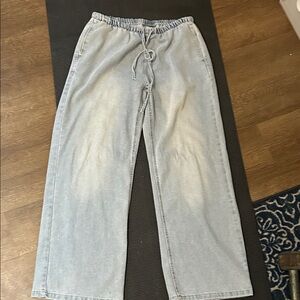 No Boundaries Light Blue Elastic Waist Pants